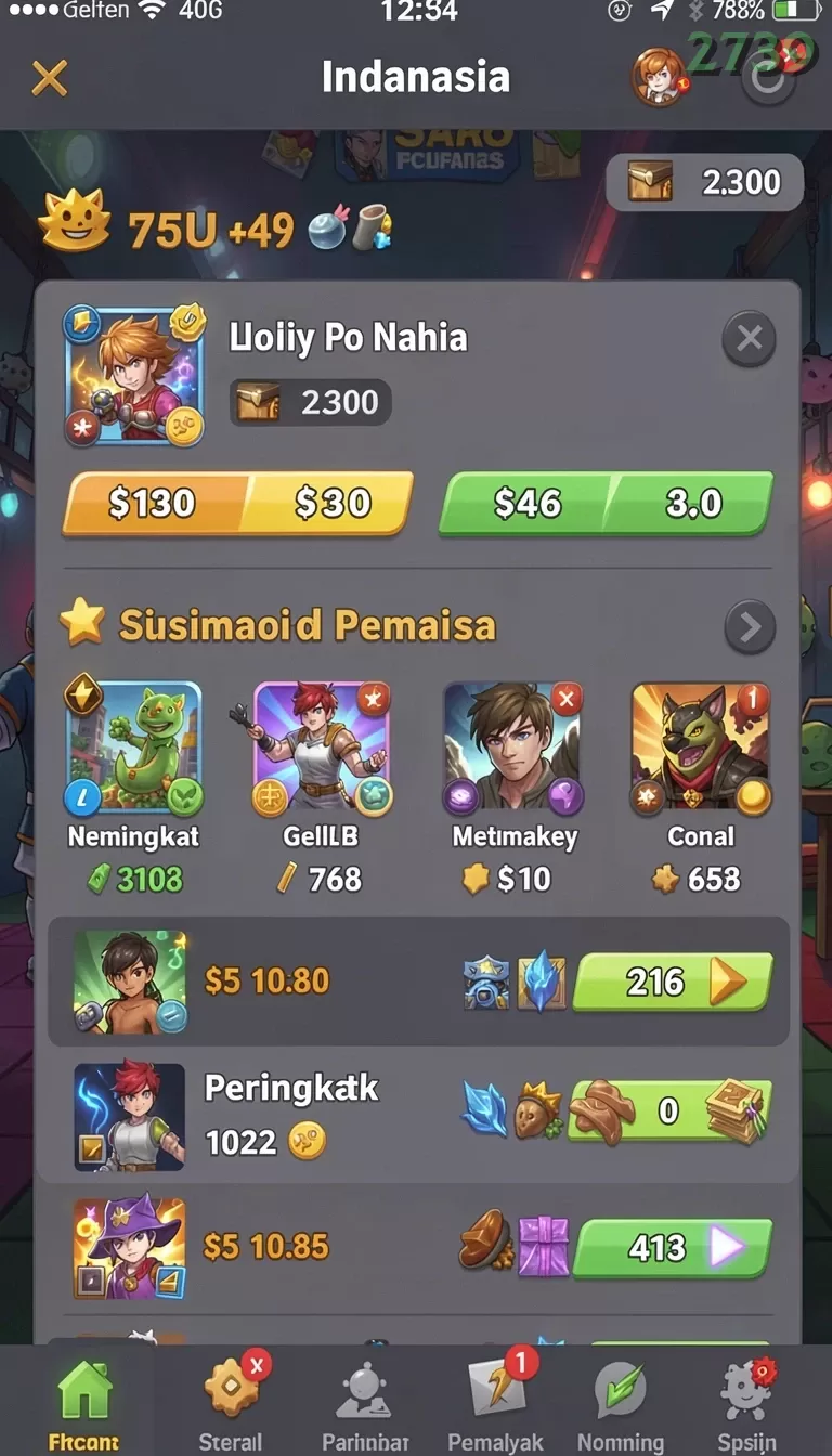 Cuplikan layar KOKO138 — aktivitas